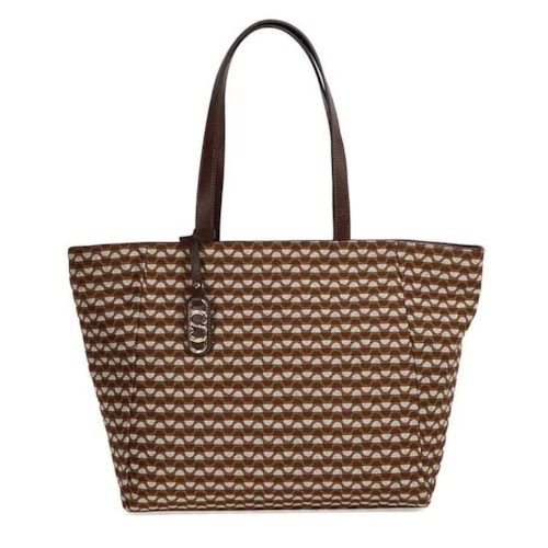 Bolsa Classe Feminina Bag Jacquard J002 Nocciola/Brown