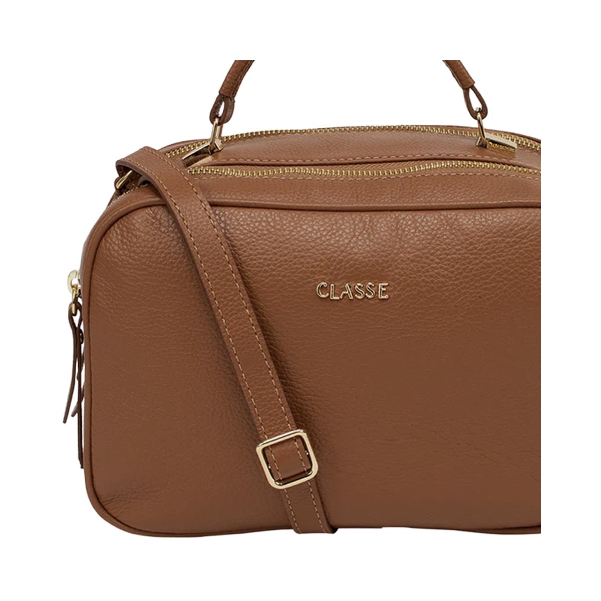Bolsa Classe Feminina Camera Bag De Couro 2846-2 Nocciola Bolsa Classe Feminina Camera Bag De Couro 2846-2 Nocciola