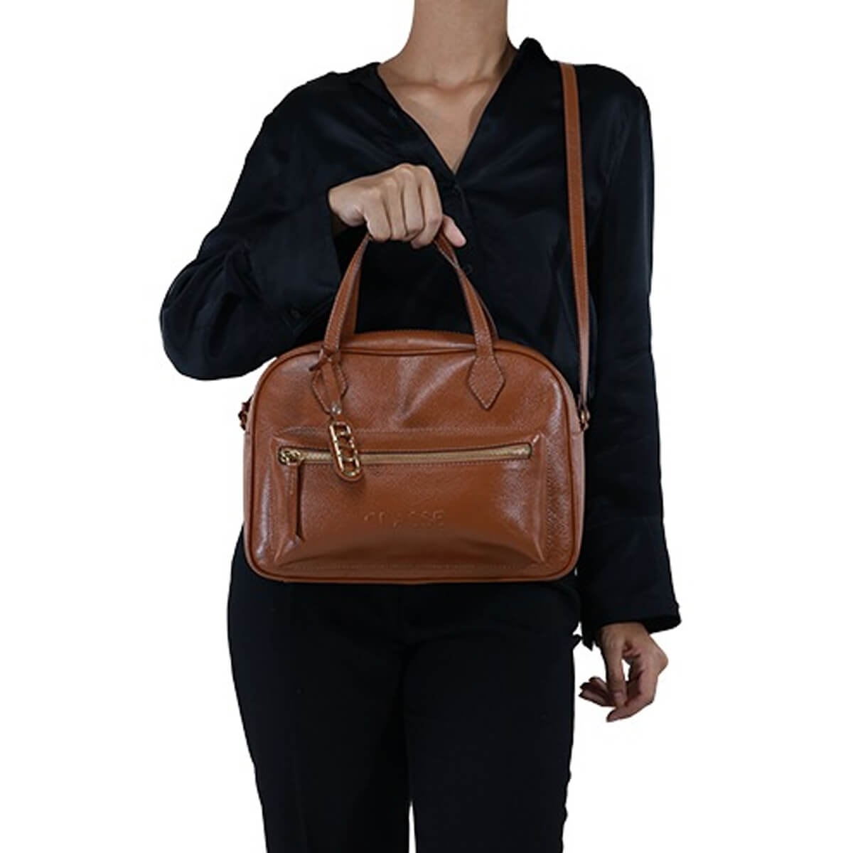 Bolsa Classe Feminina Camera Bag De Couro 3278 Nocciola Bolsa Classe Feminina Camera Bag De Couro 3278 Nocciola
