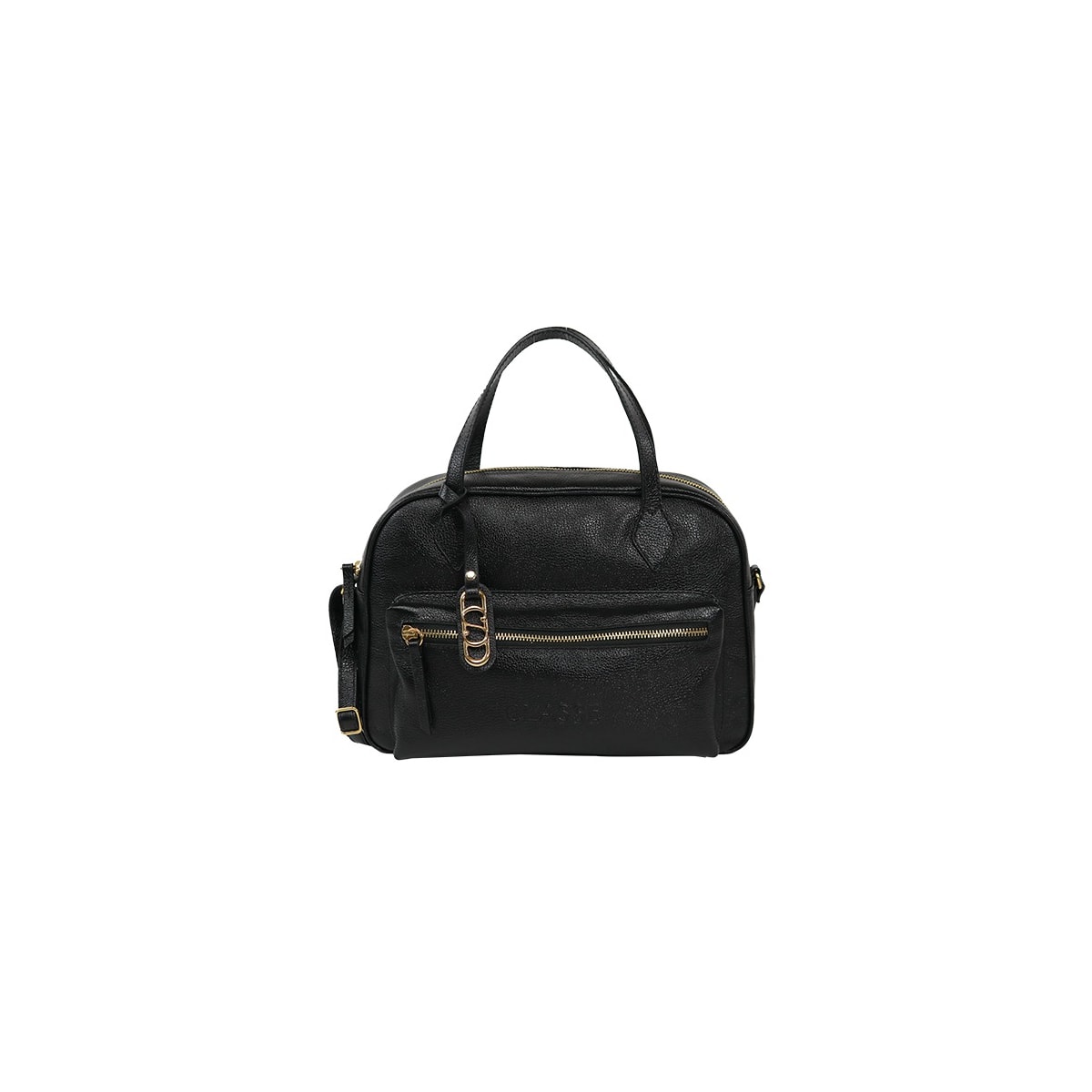 Bolsa Classe Feminina Camera Bag De Couro 3278 Preto Bolsa Classe Feminina Camera Bag De Couro 3278 Preto