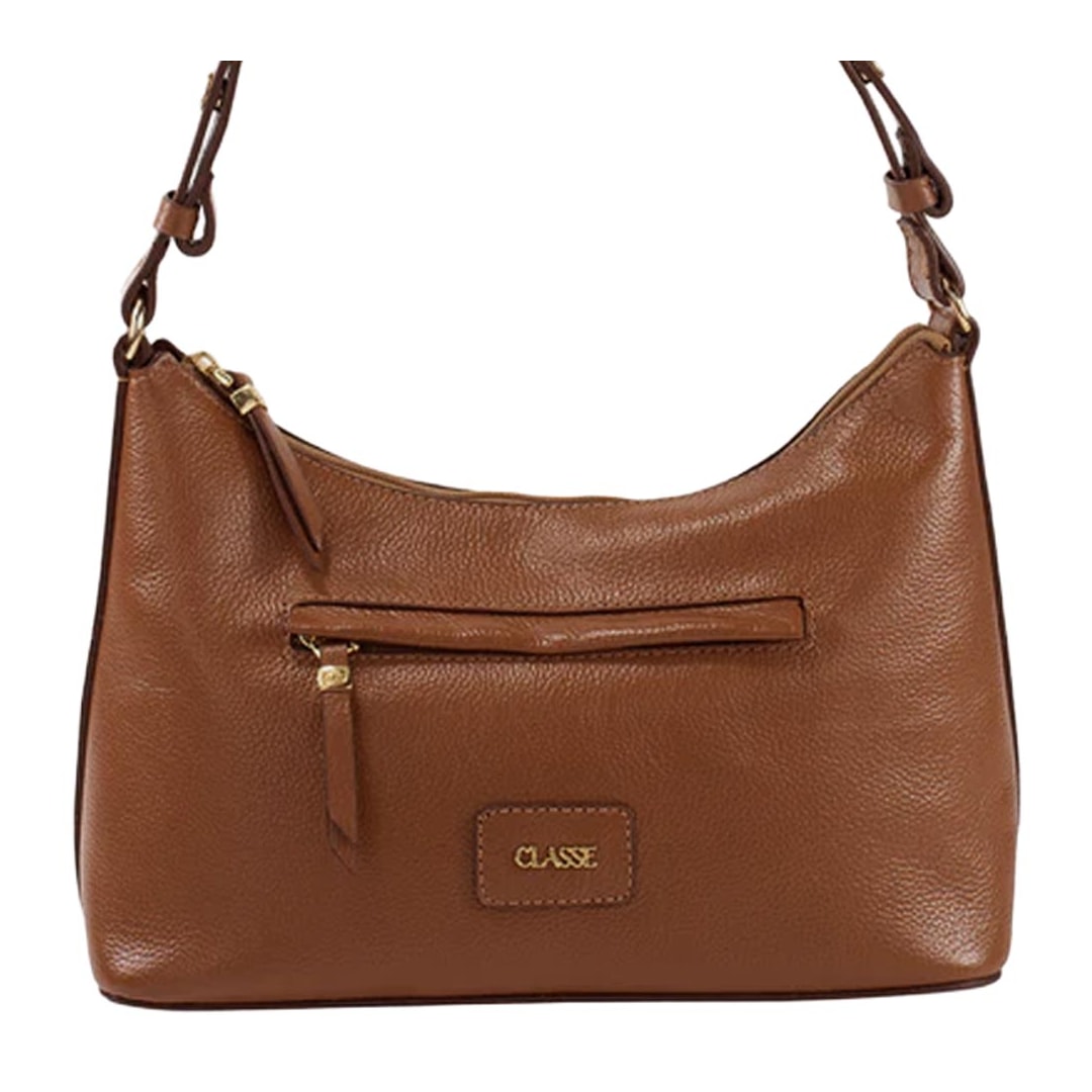 Bolsa Classe Feminina De Couro 3475 Nocciola