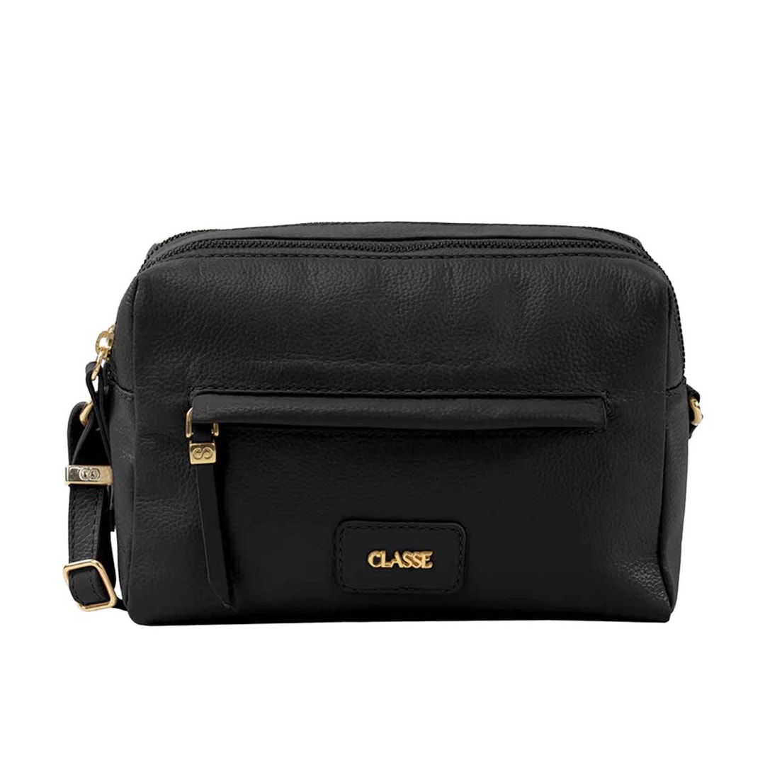 Bolsa Classe Feminina De Couro 3476 Preto