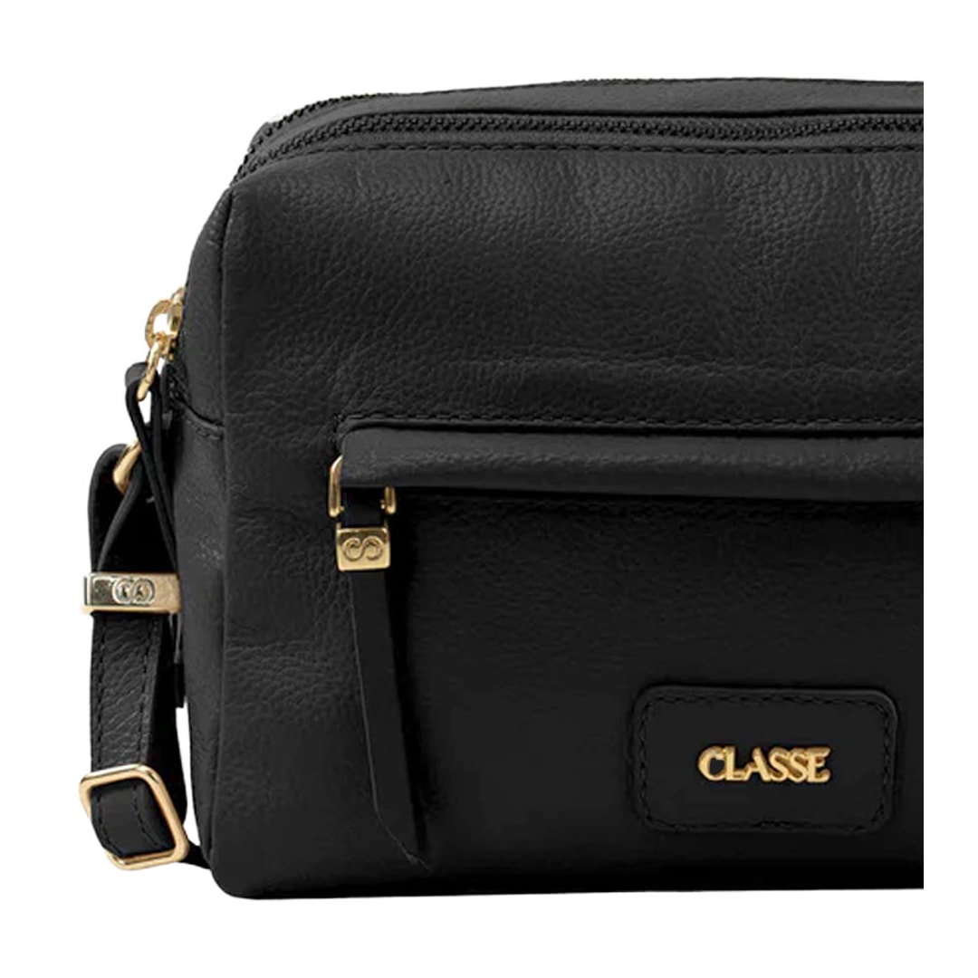 Bolsa Classe Feminina De Couro 3476 Preto