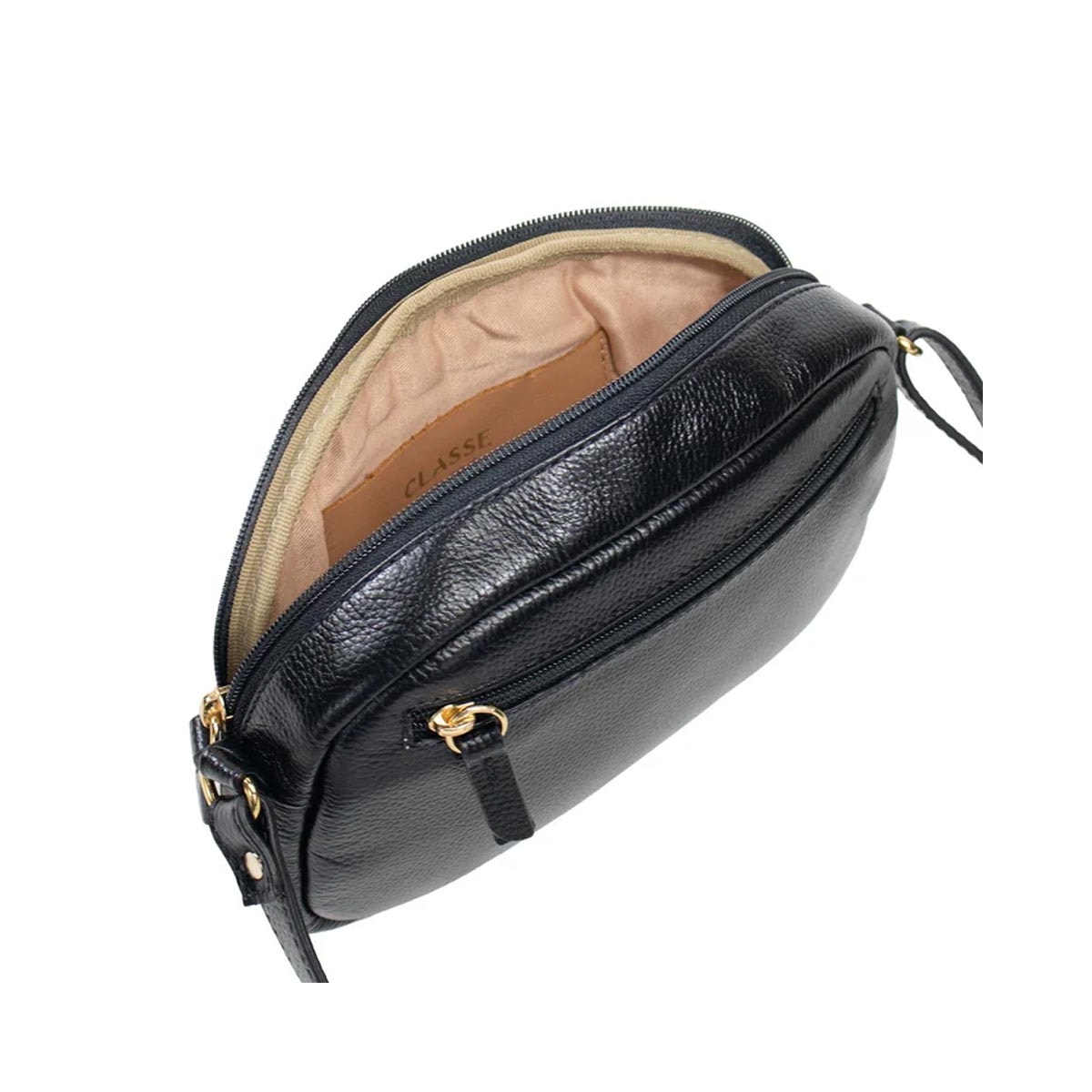 Bolsa Classe Feminina De Couro 3504 Preto Bolsa Classe Feminina De Couro 3504 Preto