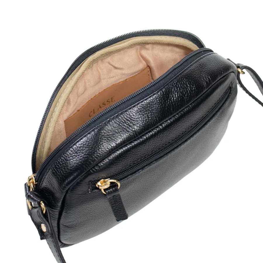 Bolsa Classe Feminina De Couro 3504 Preto