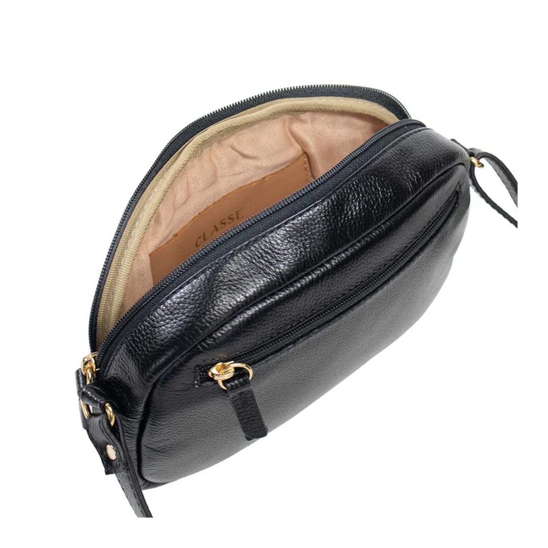 Bolsa Classe Feminina De Couro 3504 Preto Bolsa Classe Feminina De Couro 3504 Preto