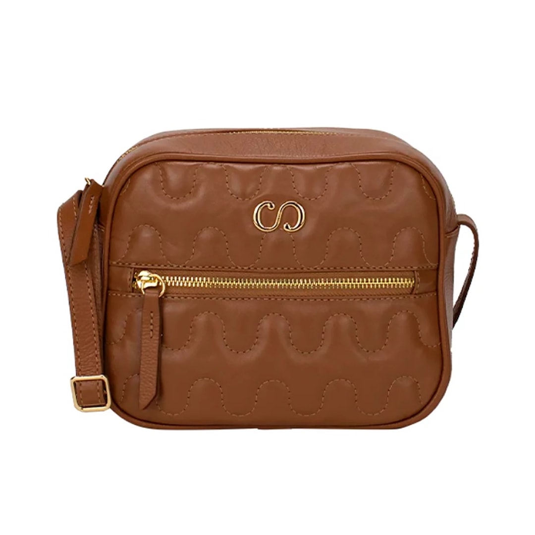 Bolsa Classe Feminina De Couro Bag 2977-2 Nocciola