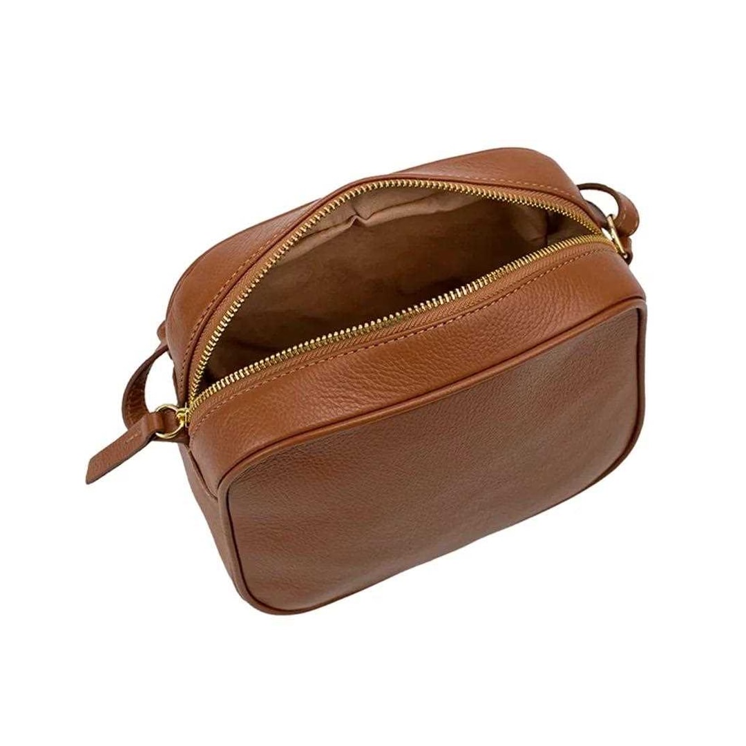 Bolsa Classe Feminina De Couro Bag 2977-2 Nocciola