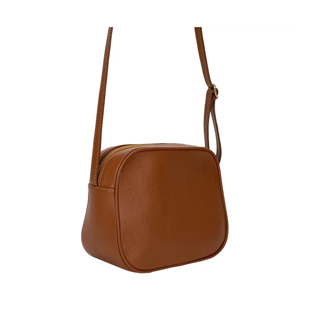 Bolsa Classe Feminina De Couro Bag 2977-2 Nocciola