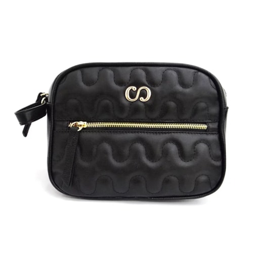 Bolsa Classe Feminina De Couro Bag 2977-2 Preto