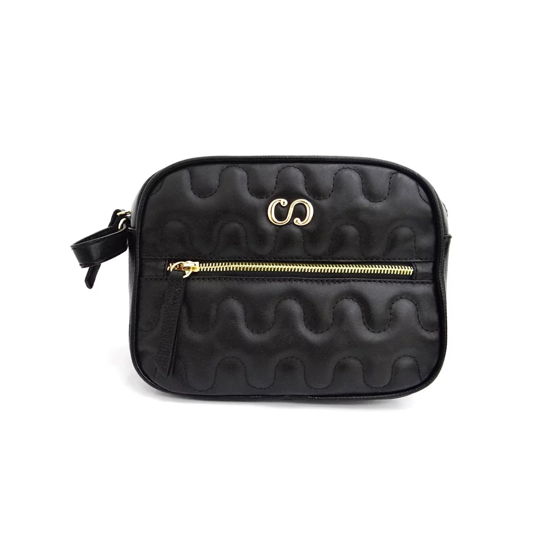 Bolsa Classe Feminina De Couro Bag 2977-2 Preto Bolsa Classe Feminina De Couro Bag 2977-2 Preto