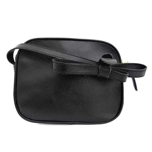 Detalhe - Bolsa Classe Feminina De Couro Bag 2977-2 Preto