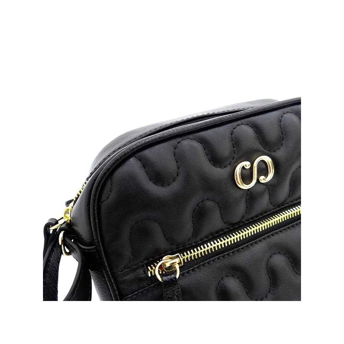 Bolsa Classe Feminina De Couro Bag 2977-2 Preto Bolsa Classe Feminina De Couro Bag 2977-2 Preto