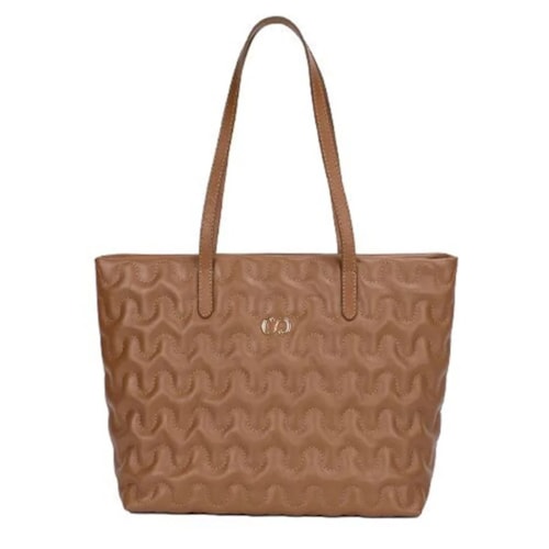 Bolsa Classe Feminina De Couro Bag 3036-3 Nocciola