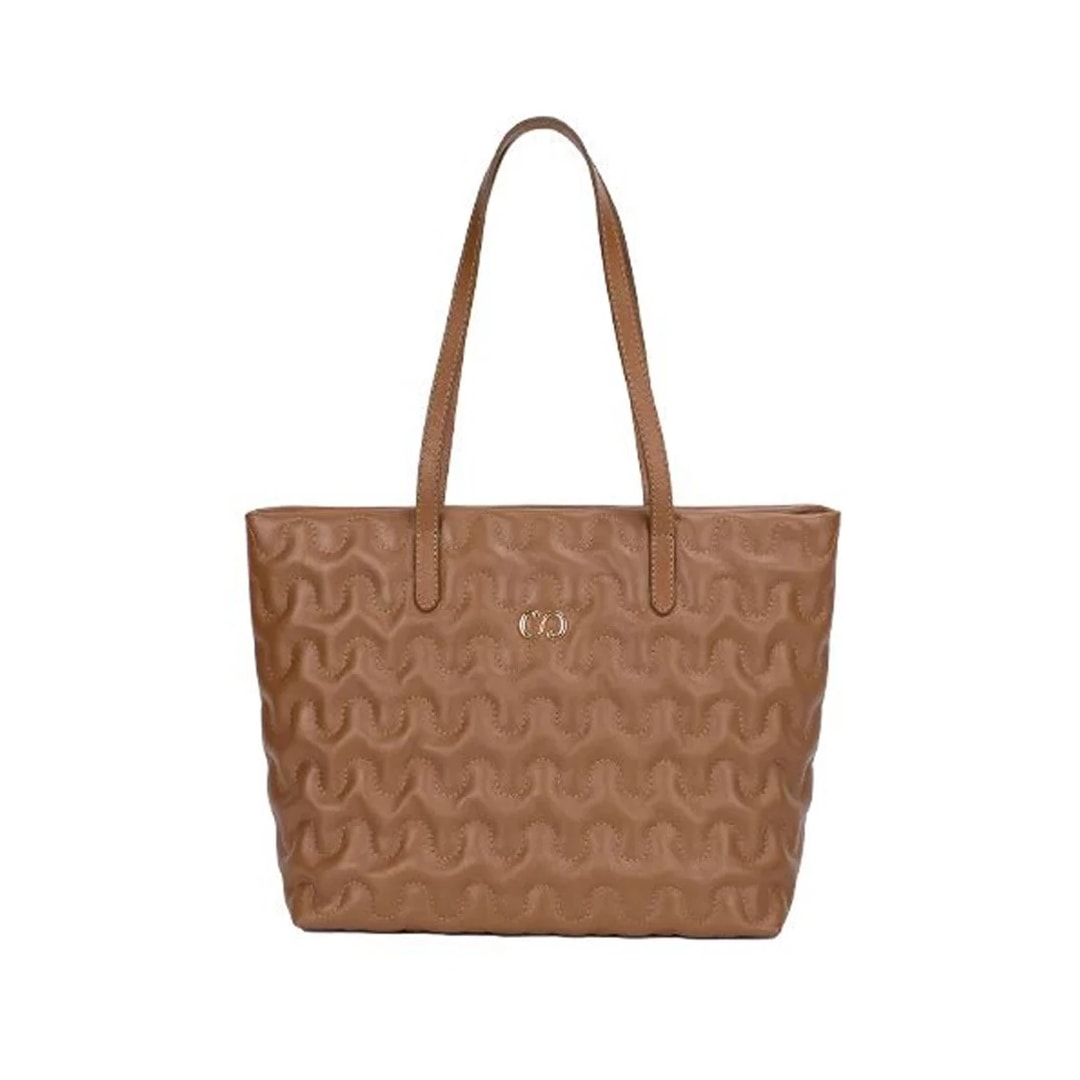 Bolsa Classe Feminina De Couro Bag 3036-3 Nocciola