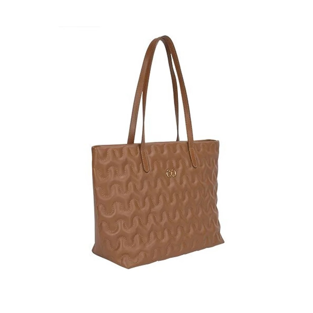Bolsa Classe Feminina De Couro Bag 3036-3 Nocciola
