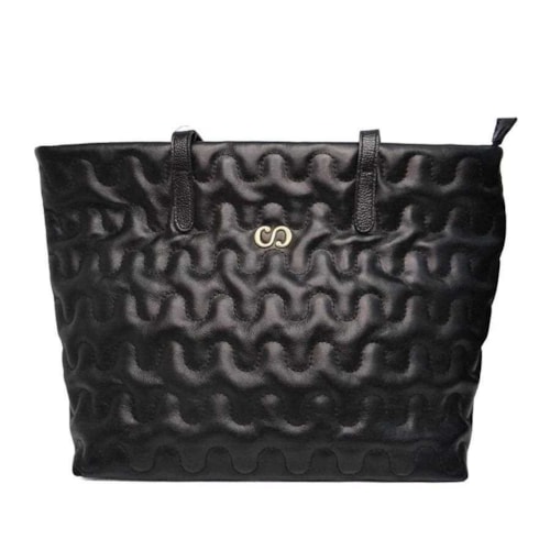 Bolsa Classe Feminina De Couro Bag 3036-3 Preto