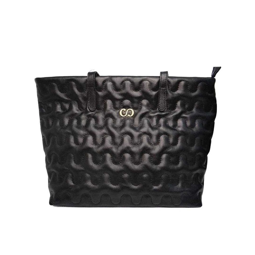 Bolsa Classe Feminina De Couro Bag 3036-3 Preto