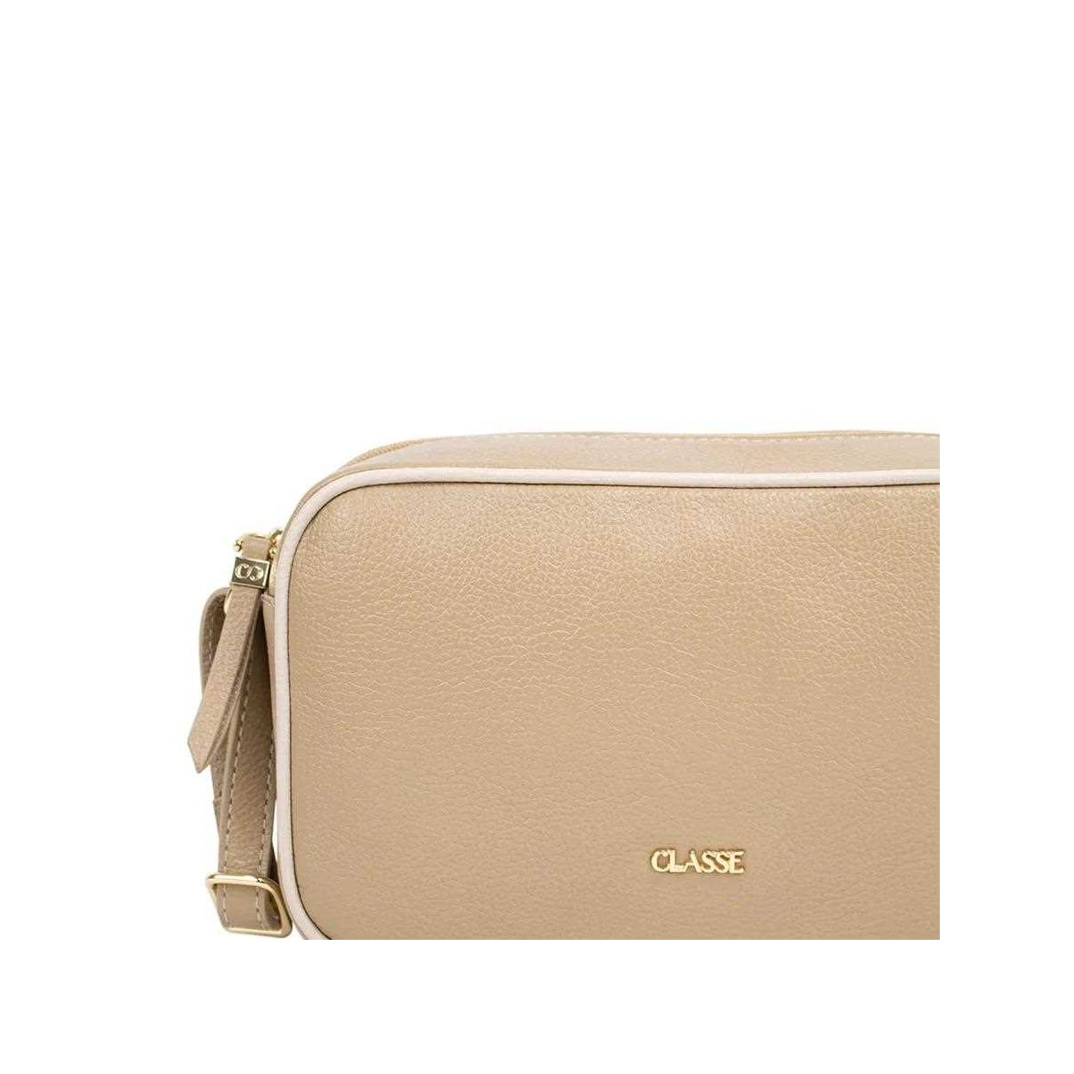 Bolsa Classe Feminina De Couro Camera Bag 3171 Creme Bolsa Classe Feminina De Couro Camera Bag 3171 Creme