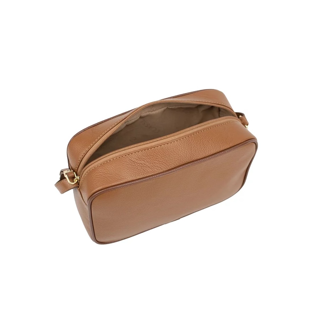 Bolsa Classe Feminina De Couro Camera Bag 3171 Nocciola Bolsa Classe Feminina De Couro Camera Bag 3171 Nocciola