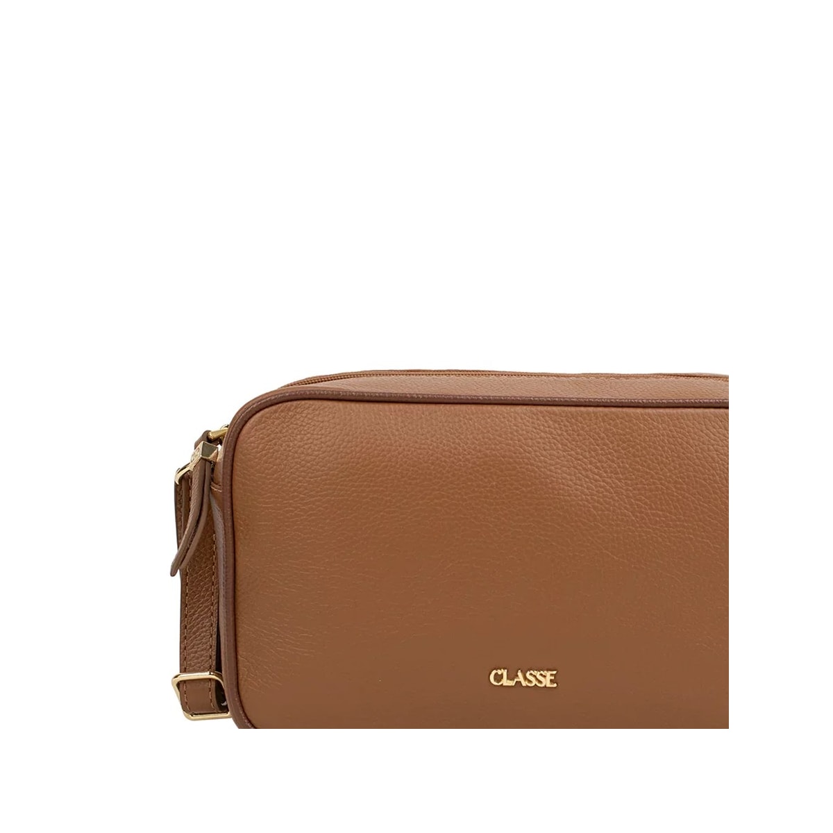 Bolsa Classe Feminina De Couro Camera Bag 3171 Nocciola