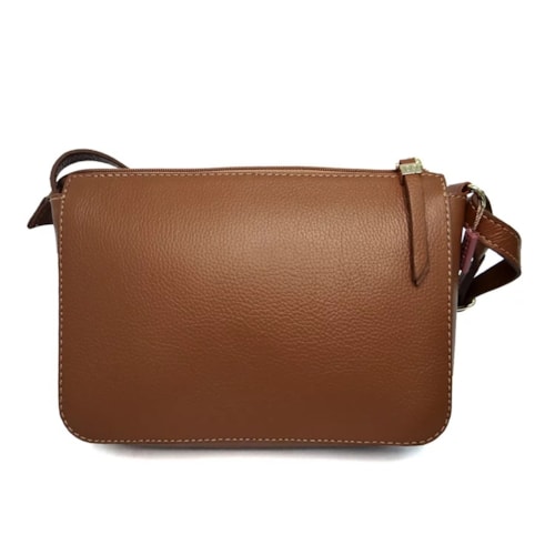 Bolsa Classe Feminina De Couro Croosbody 3116-3 Nocciola