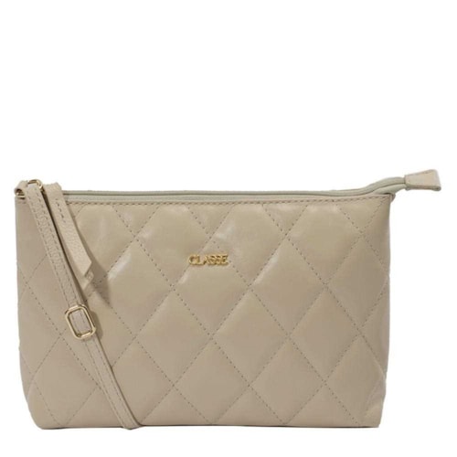 Bolsa Classe Feminina De Couro Croosbody 3151-2 Creme