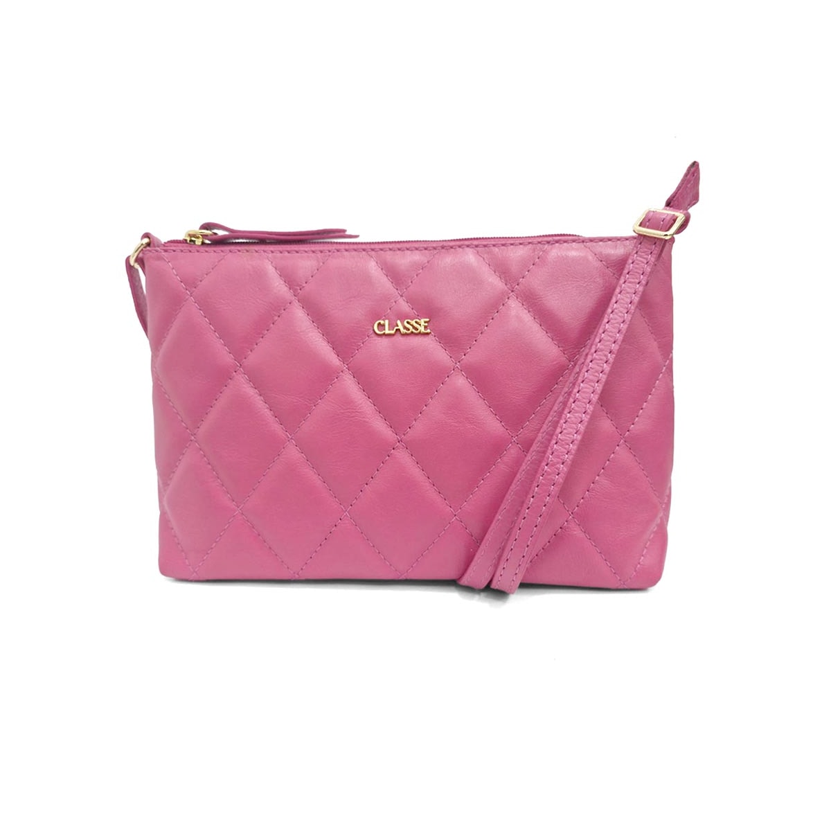 Bolsa Classe Feminina De Couro Croosbody 3151-2 Magenta Bolsa Classe Feminina De Couro Croosbody 3151-2 Magenta