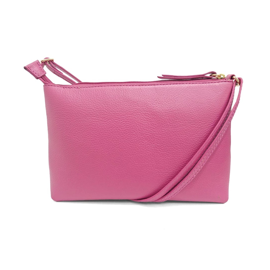 Bolsa Classe Feminina De Couro Croosbody 3151-2 Magenta