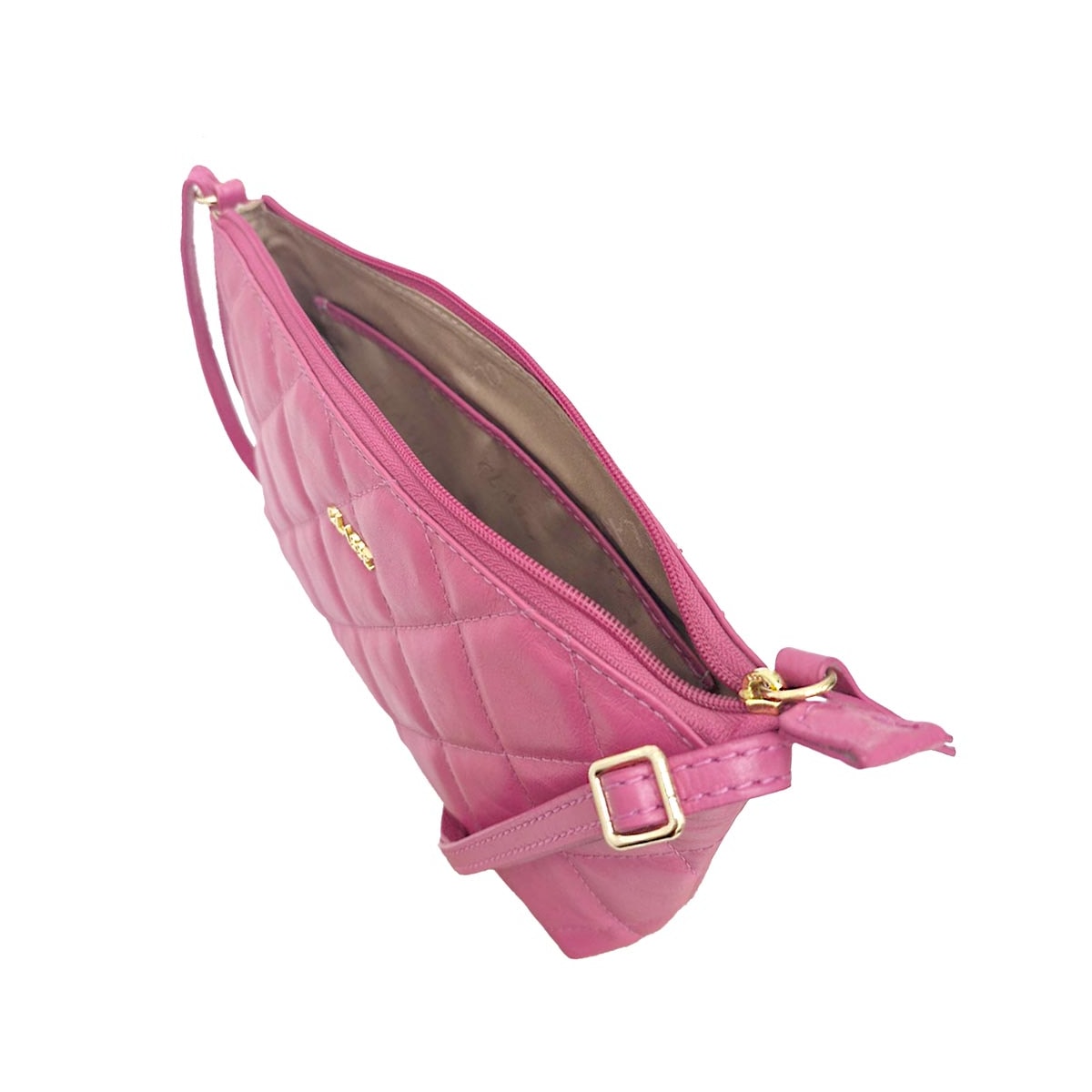 Bolsa Classe Feminina De Couro Croosbody 3151-2 Magenta Bolsa Classe Feminina De Couro Croosbody 3151-2 Magenta