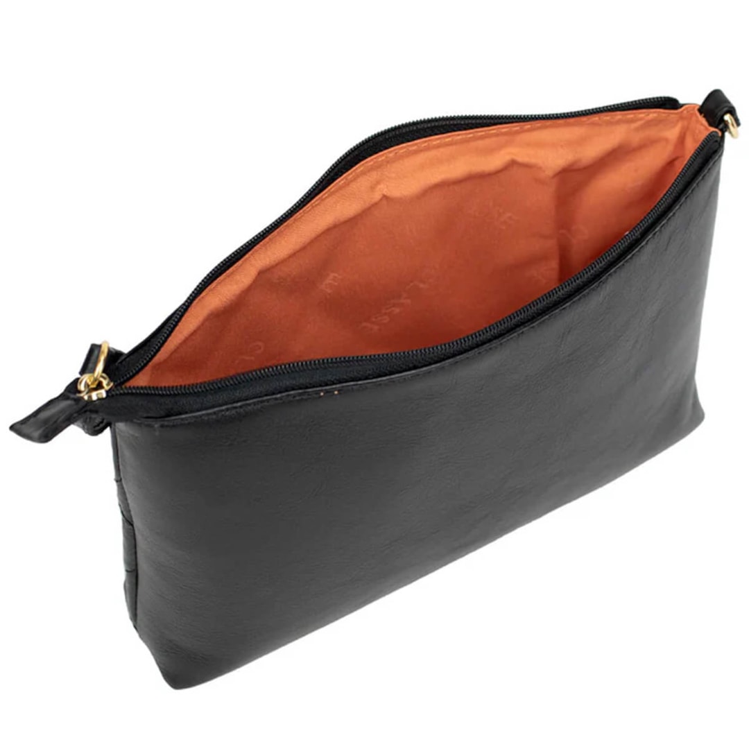 Bolsa Classe Feminina De Couro Croosbody 3151-2 Preto