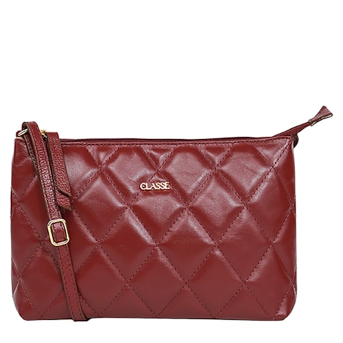 Bolsa Classe Feminina De Couro Croosbody 3151-2 Ruby