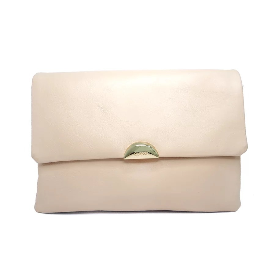 Bolsa Classe Feminina De Couro Tiracolo 3194 Creme