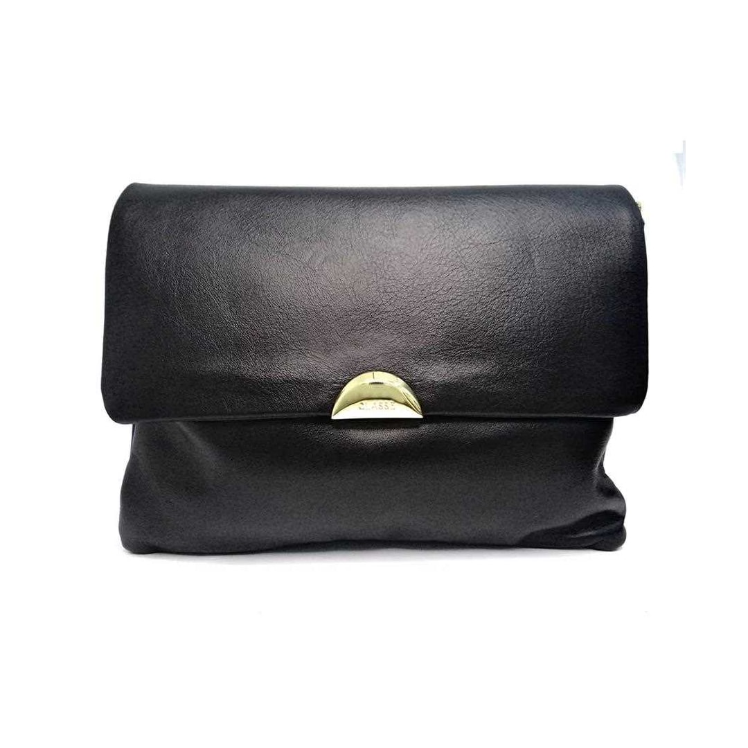 Bolsa Classe Feminina De Couro Tiracolo 3194 Preto