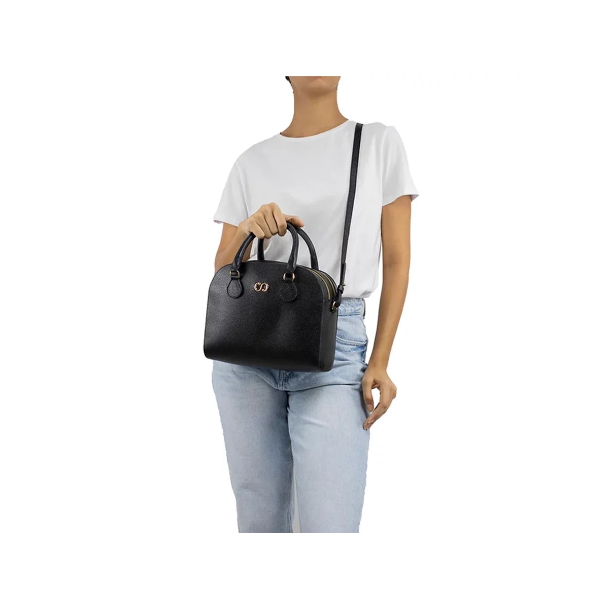 Bolsa Classe Feminina De Couro Tote 2987 Preto Bolsa Classe Feminina De Couro Tote 2987 Preto