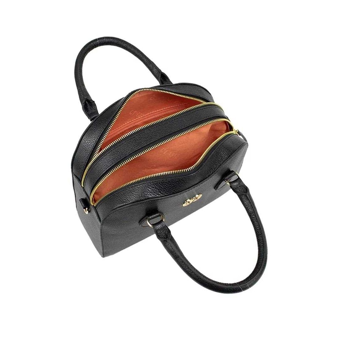 Bolsa Classe Feminina De Couro Tote 2987 Preto