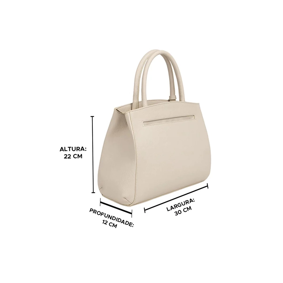 Bolsa Classe Feminina De Couro Tote 3188 Creme Bolsa Classe Feminina De Couro Tote 3188 Creme