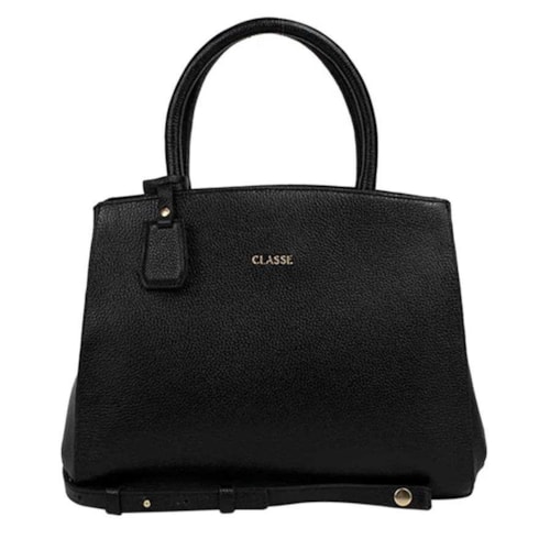 Bolsa Classe Feminina De Couro Tote 3188 Preto