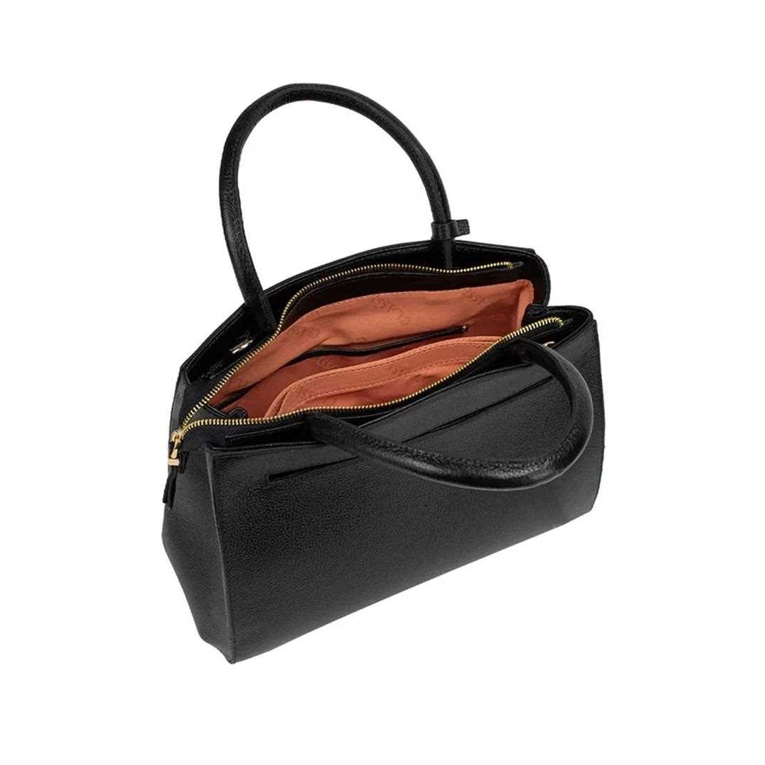Bolsa Classe Feminina De Couro Tote 3188 Preto