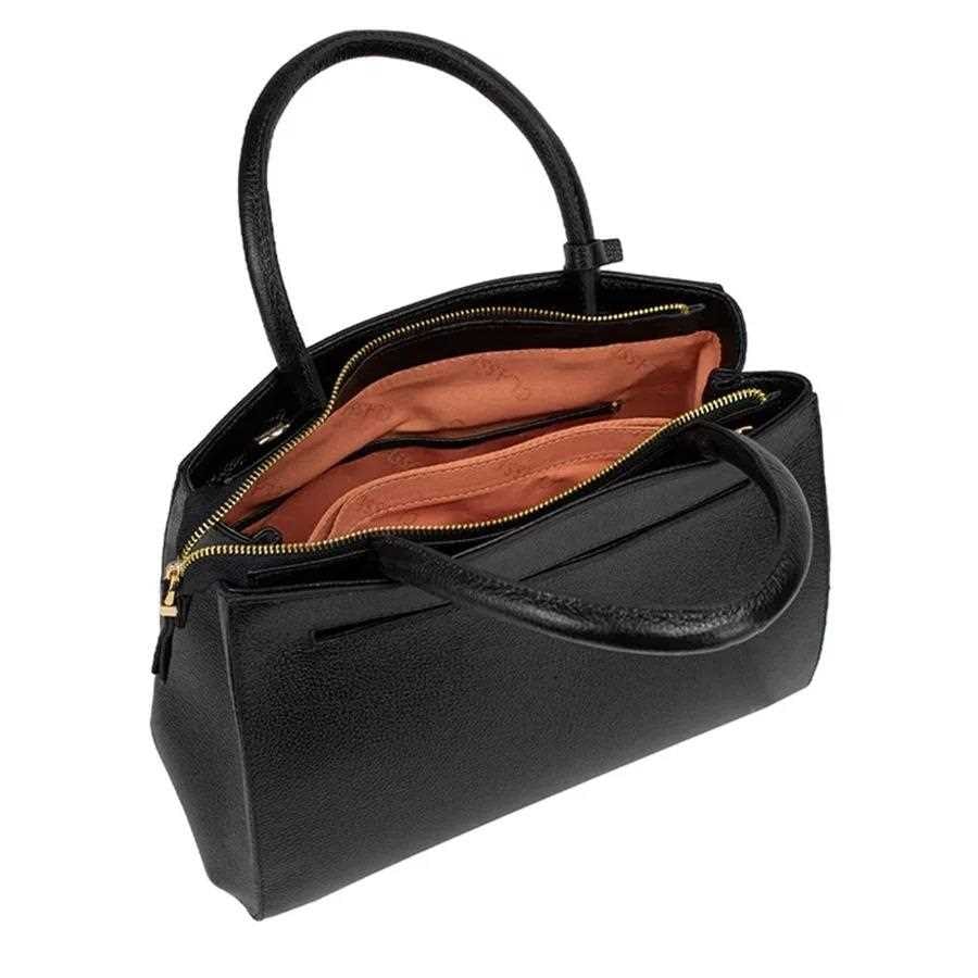 Bolsa Classe Feminina De Couro Tote 3188 Preto