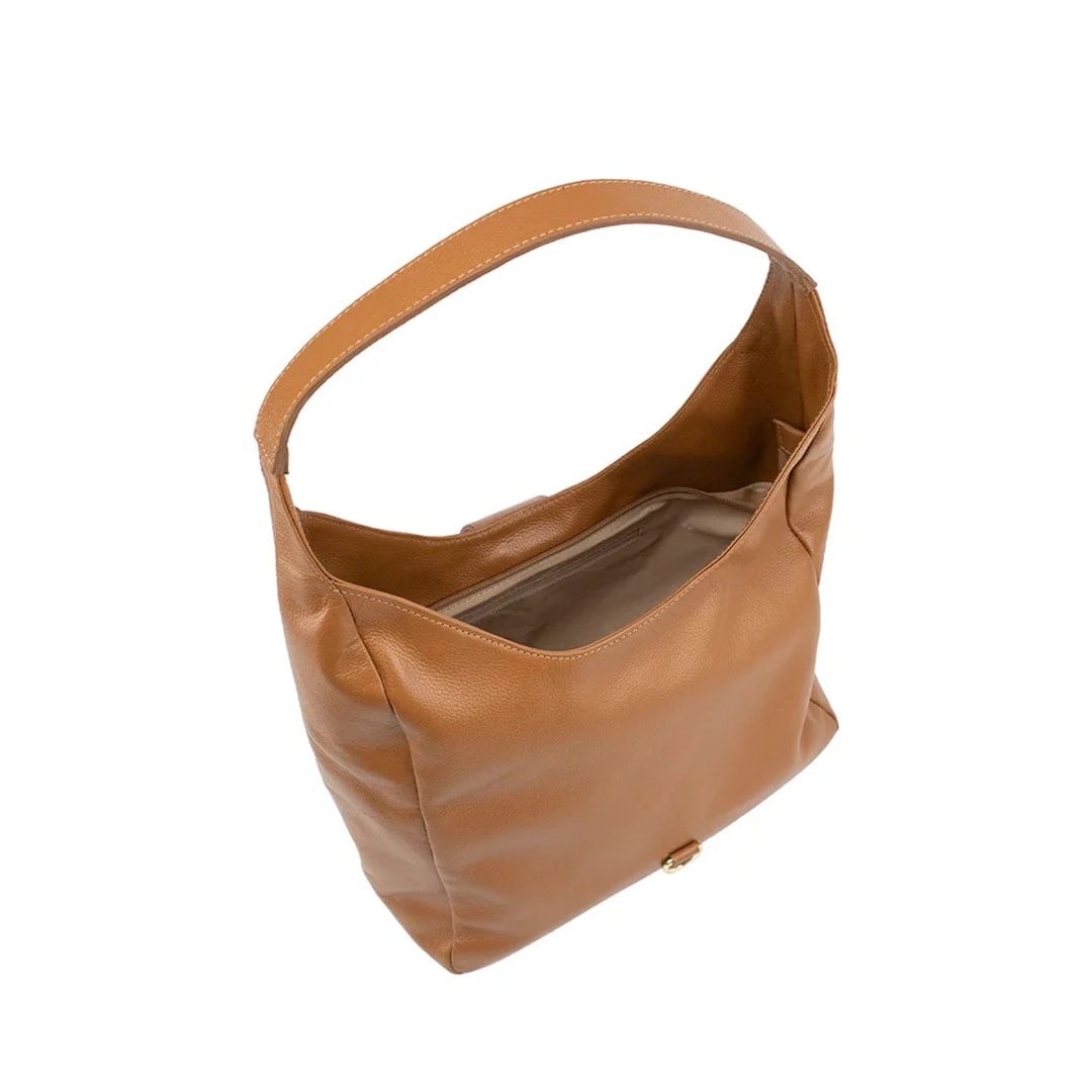 Bolsa Classe Feminina Hobo De Couro 3132 Nocciola Bolsa Classe Feminina Hobo De Couro 3132 Nocciola