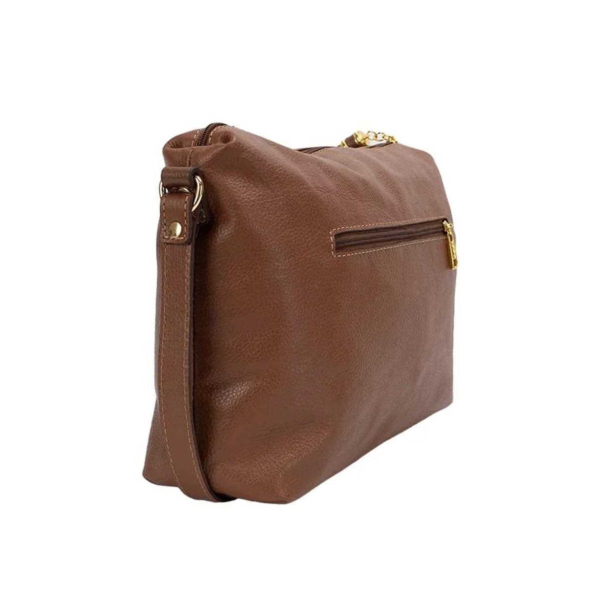 Bolsa Classe Feminina Tiracolo De Couro 1751 Castor Bolsa Classe Feminina Tiracolo De Couro 1751 Castor