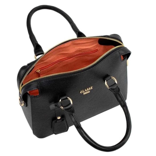 Bolsa Classe Feminina Tiracolo De Couro 2252 Preto