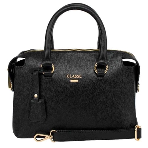 Bolsa Classe Feminina Tiracolo De Couro 2252 Preto