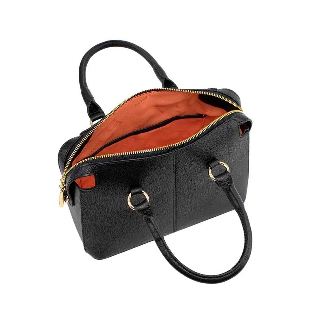 Bolsa Classe Feminina Tiracolo De Couro 2252 Preto