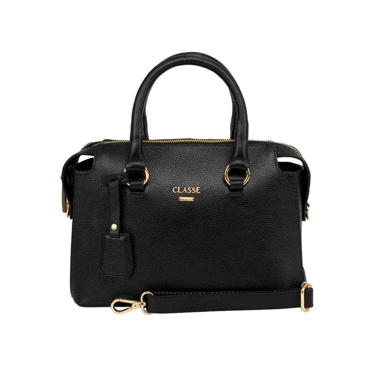 Bolsa Classe Feminina Tiracolo De Couro 2252 Preto Bolsa Classe Feminina Tiracolo De Couro 2252 Preto