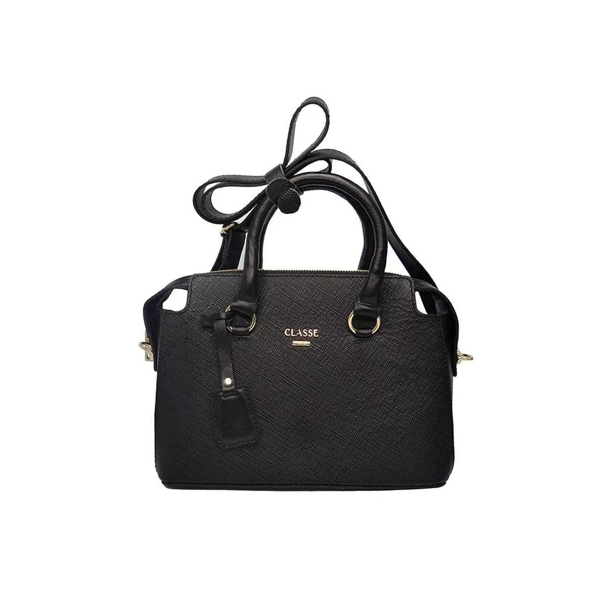 Bolsa Classe Feminina Tiracolo De Couro 2252 Preto Fosco Bolsa Classe Feminina Tiracolo De Couro 2252 Preto Fosco