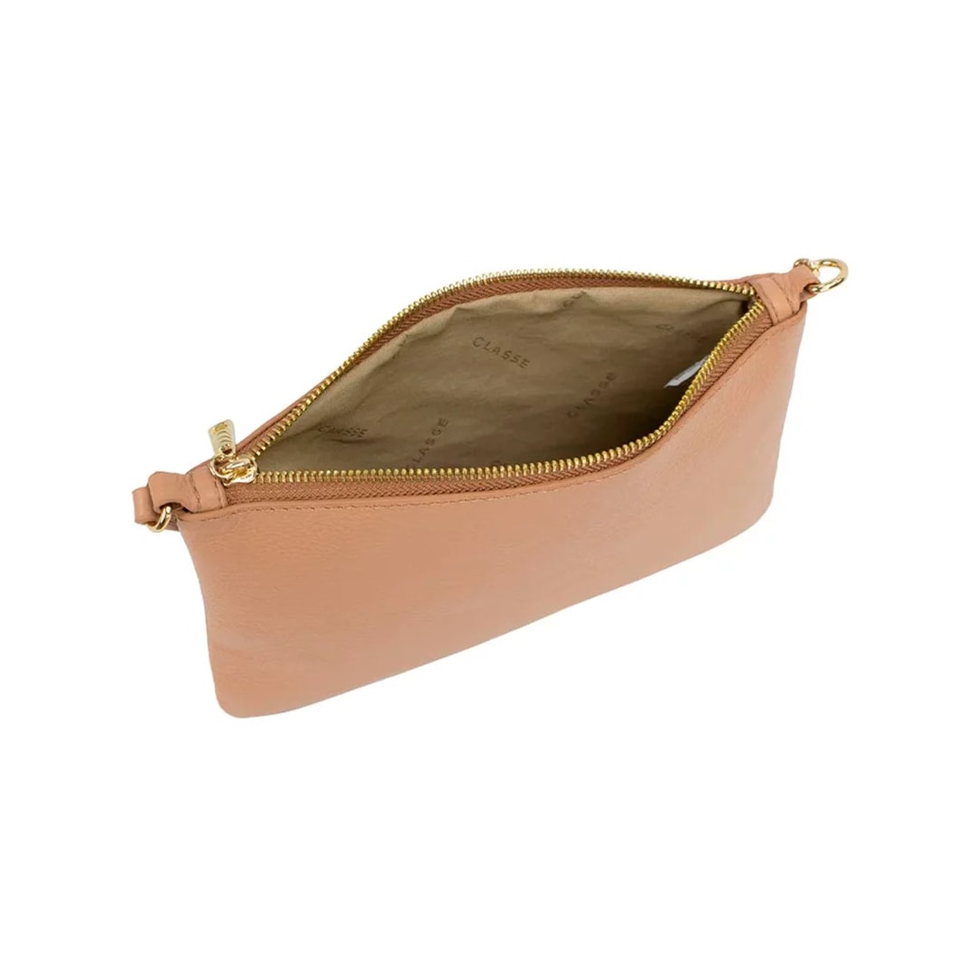 Bolsa Classe Feminina Tiracolo De Couro 302 Tan Bolsa Classe Feminina Tiracolo De Couro 302 Tan