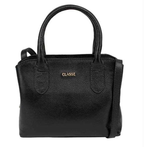 Bolsa Classe Feminina Tiracolo De Couro 3096 Preto