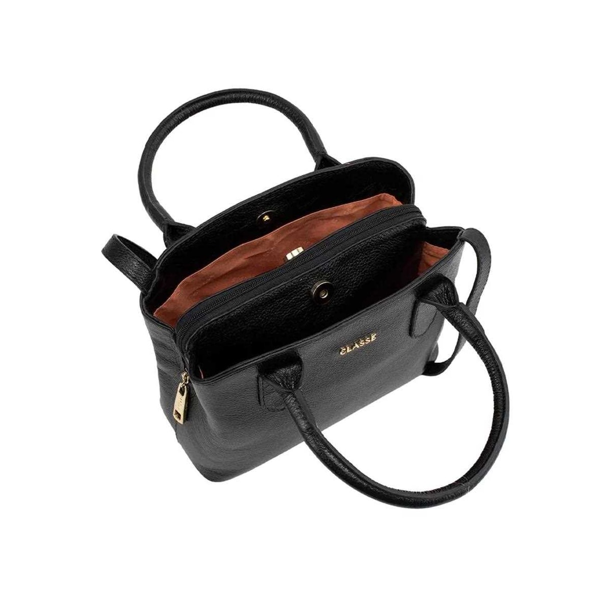 Bolsa Classe Feminina Tiracolo De Couro 3096 Preto Bolsa Classe Feminina Tiracolo De Couro 3096 Preto